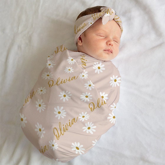 Boho Daisy Swaddle