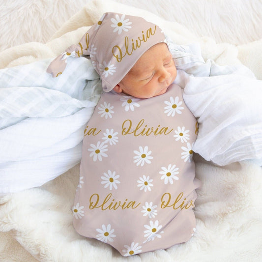 Boho Daisy Swaddle