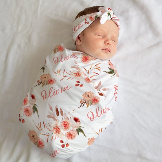Boho Floral Swaddle