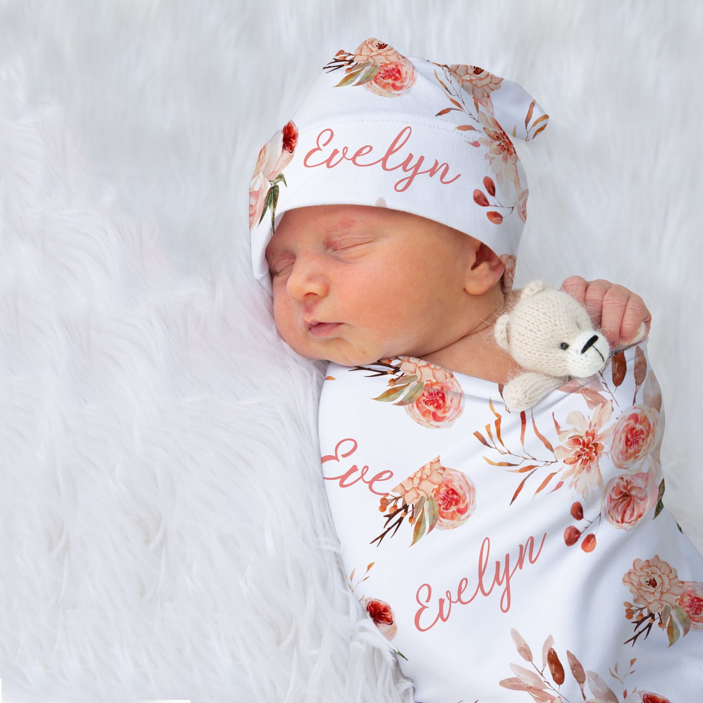Boho Floral Swaddle