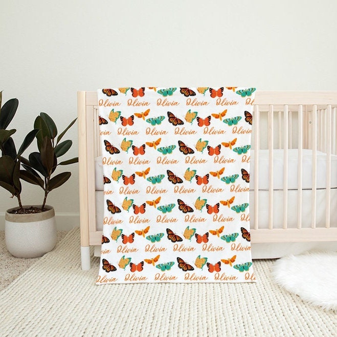 Vibrant Butterfly Swaddle