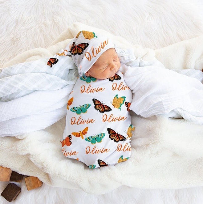 Vibrant Butterfly Swaddle