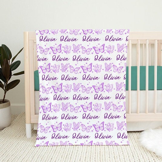 Purple Butterfly Swaddle