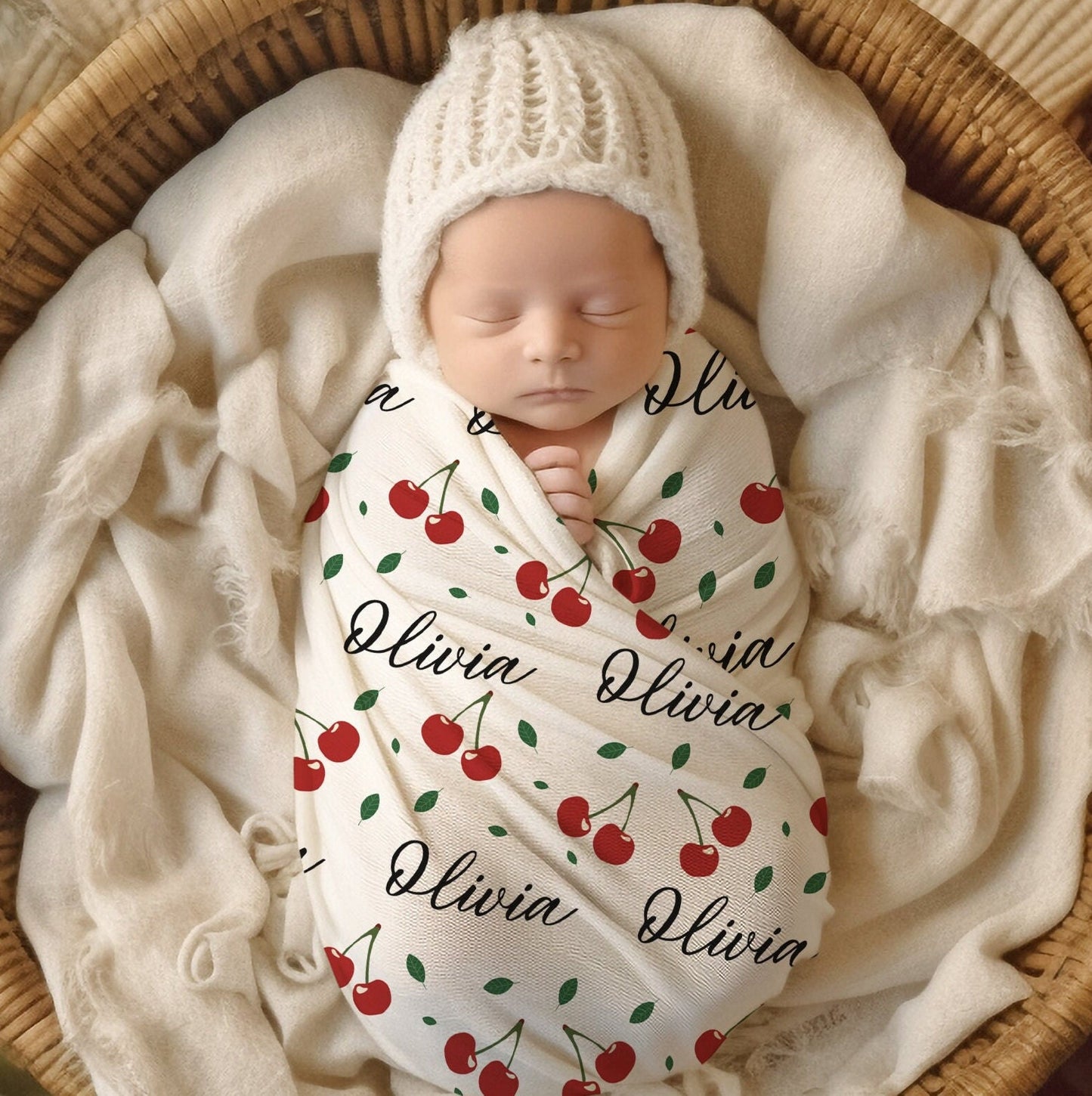 Summer Cherry Swaddle