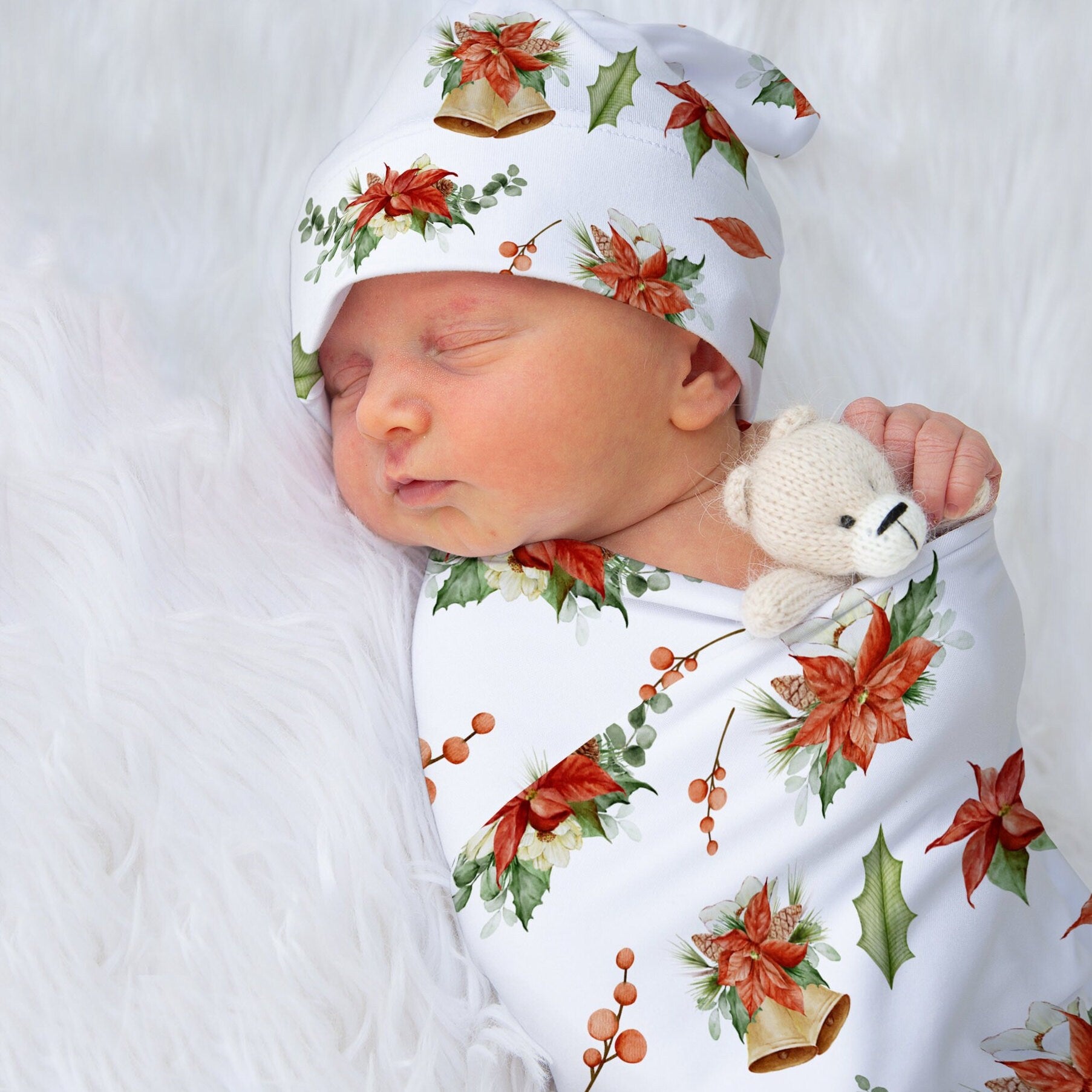 Red discount baby swaddle