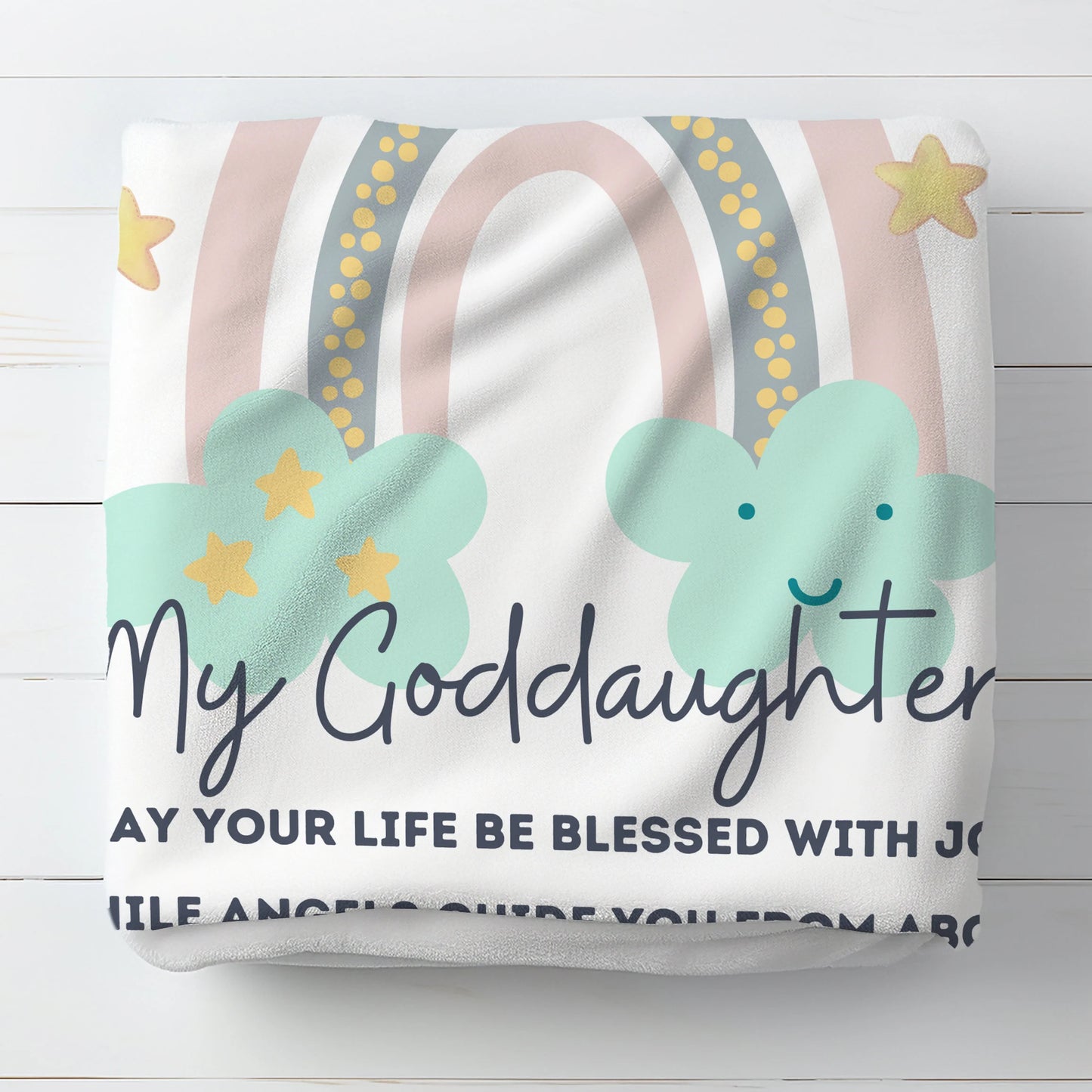 Angel Blessings Goddaughter Blanket