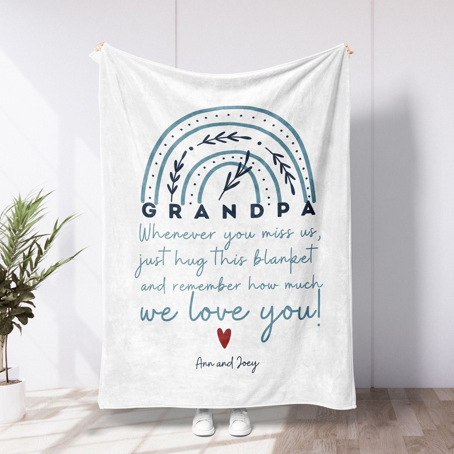 Grandpa Hug Blanket