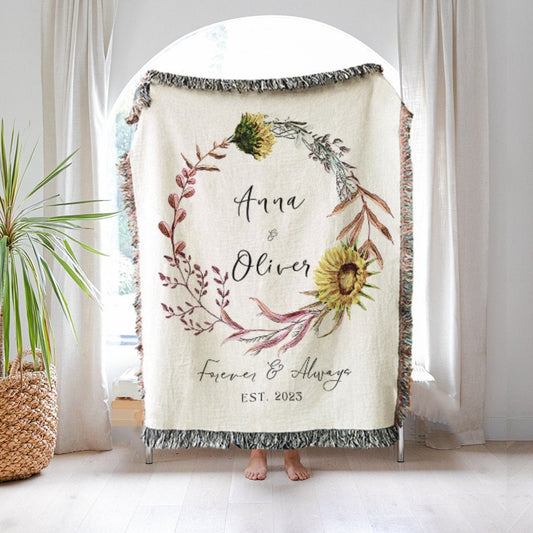 Sunflower Anniversary Blanket