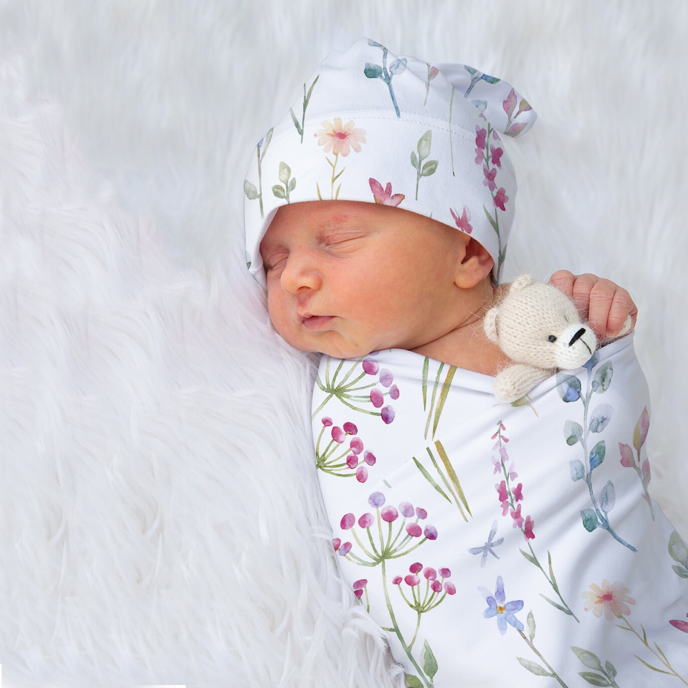 Wild Flowers Swaddle