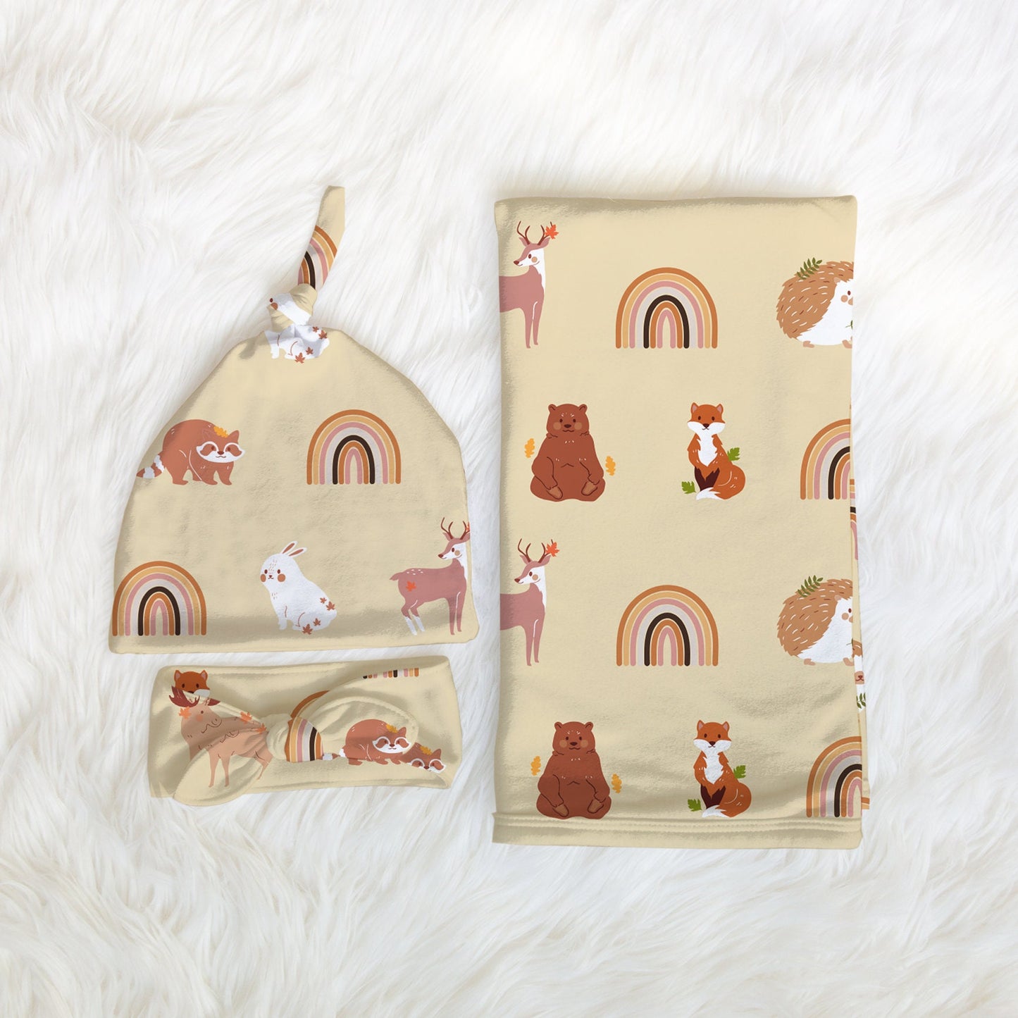 Woodland Boho Swaddle Set