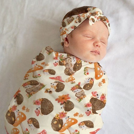 Hedgehog Mushroom Swaddle