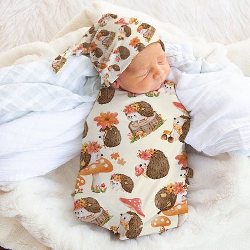 Hedgehog Mushroom Swaddle