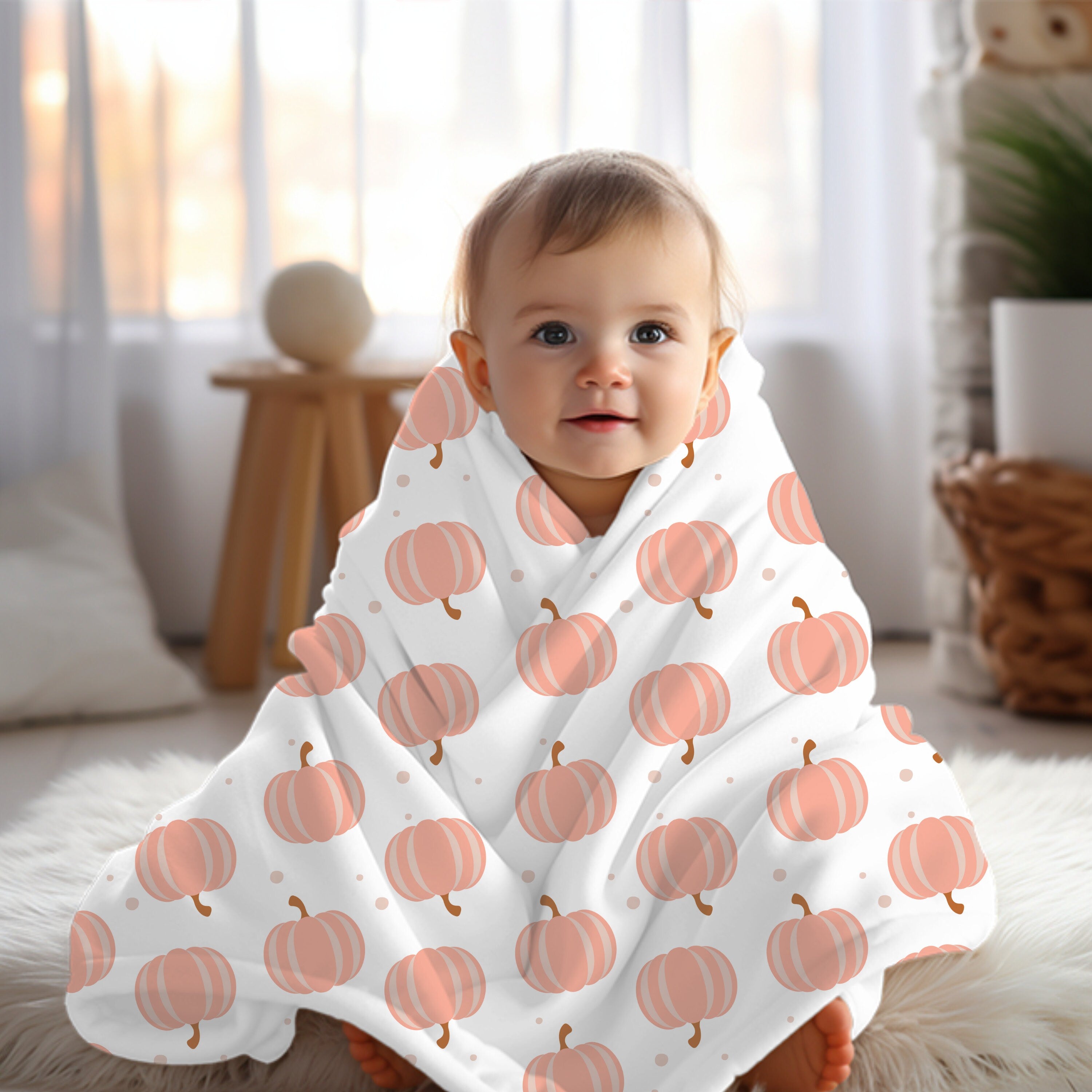 Pumpkin swaddle online blanket