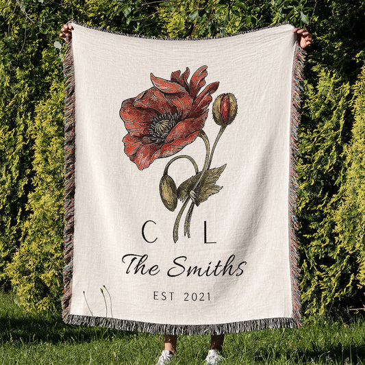 Vintage Flower Anniversary Blanket